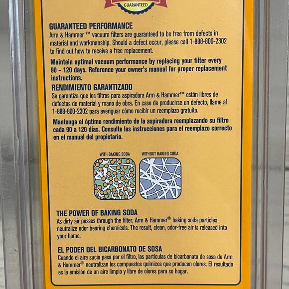 Arm & Hammer Hoover Wind Tunnel Final Filter Replacement 62652 Odor Eliminating - Picture 7 of 8